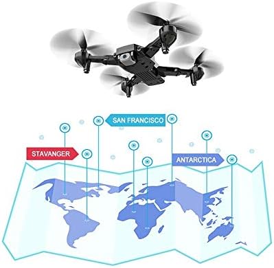 WangW Drón Kamera,Hordozható Összecsukható Repülőgép Távoli ControllerAltitude Tartani fej nélküli Módban Egy Kulcs Automatikus