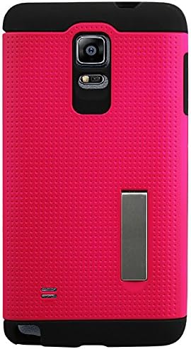 Reiko Prémium Sorozat Szilikon + Védő Fedél + Tok Samsung Galaxy Note 4Drop Bizonyíték Teljes Védelem - Kiskereskedelmi Csomagolás - Pink