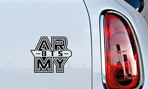 BTS Hadsereg Rajongó Logó Változat 1 Autó Vinyl Matrica, Matrica Matricát az Auto Autók, Teherautók Szélvédő Egyéni Falak Windows