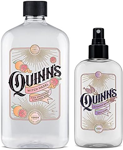 Quinn Alkohol Ingyenes Witch Hazel Rózsaszín Grapefruit & Narancs Héja 16 oz. & Quinn Alkohol Ingyenes Levendula Víz Köd 8oz