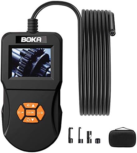 BOKA Endoszkóp,Füles Ellenőrző Kamera, 8 LED,2.4 HD Jármű Füles Kamera,Vízálló Kézi Digitális Ellenőrző Kamera Otthoni Cső,Csatorna,Autó,Szellőző,Fal