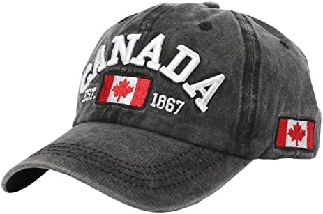 Foetest Állítható Sapka Pamut Sapka Baseball Sapka Kanada Sapka Kalap Zászlót Kap Alkalmi Fejfedőt Hímzés