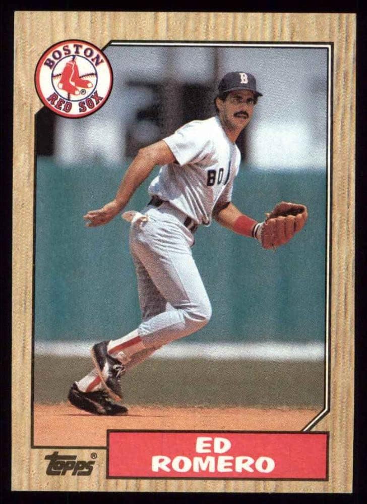 1987 Topps 675 Ed Romero Boston Red Sox (Baseball Kártya) NM/MT Red Sox