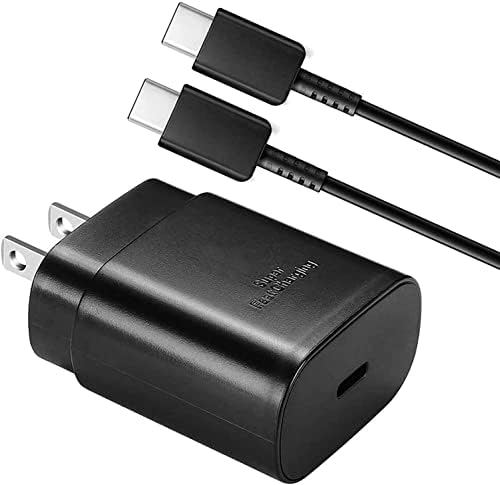 Gyors Töltés 25W PD USB-C Fali Töltő 3.3 ft C-Kábel Galaxy S22/S22+/S22Ultra/S20/S20+/S20 Ultra/S21/S21+/S21Ultra/Megjegyzés 10 (25W Gyors