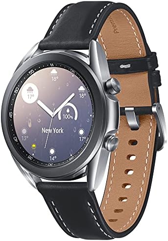 Samsung Galaxy Watch3 2020 Smartwatch (Bluetooth + Wi-Fi + GPS) Nemzetközi Modell (Ezüst, 41 mm-es) (Felújított)