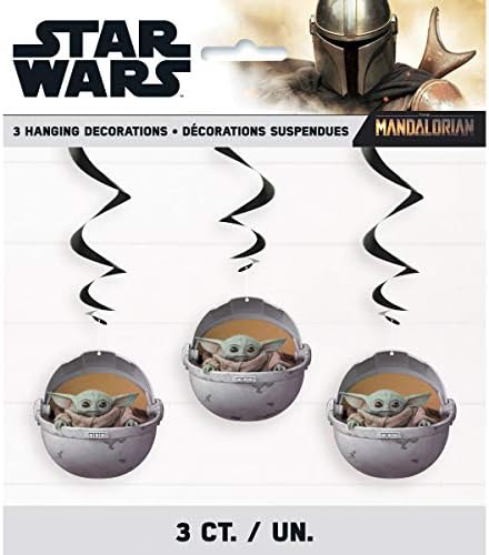 Egyedi Industries Inc Star Wars Mandalori A Gyermek Szülinapi Parti Kellékek Dekoráció Csomag tartalmazza Boldog Szülinapot Banner,
