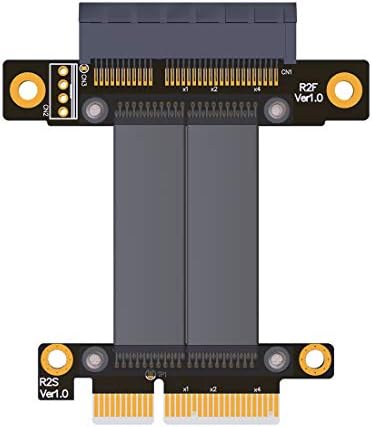 ADT-Link PCIe 3.0 x4 Férfi-Nő Hosszabbító Kábel R22SF PCI Express Gen3 Alaplap Grafika SSD RAID Extender Átalakítás Kelő Kártya(10CM)
