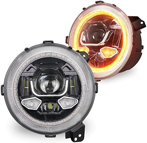 POVTOR JL LED-es Fényszórók, 9 inch Gladiátor LED Fényszóró 500% - Os Világos Anti-vakító fény PONT Jóváhagyott DRL indexet Üdv Fény Kompatibilis