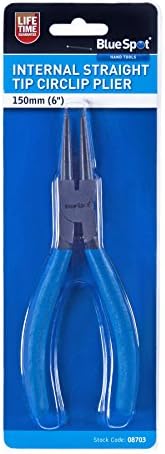 Kék pont Eszközök 08703 Belső Egyenes Tipp Seeger-Fogó, Kék, 150 mm