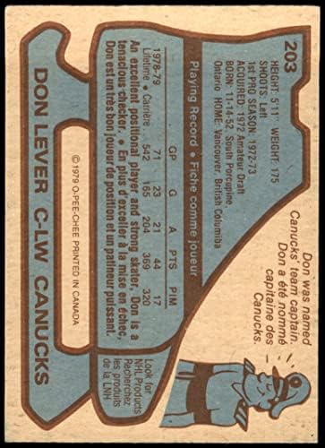 1979 O-Pee-Chee 203 Ne Kar Lángok (Hoki-Kártya) EX/MT Lángok