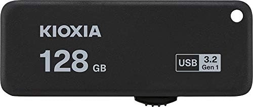 Kioxia U365 TransMemory 128GB USB3.2 Gen 1 R150 Flash Meghajtó Hordozható Adatok Lemez USB Stick Fekete LU365K128GG4