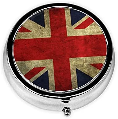 Brit Zászló, Kerek Tabletta Doboz, Mini Hordozható Gyógyszeres Dobozt, Alkalmas Otthoni, Irodai, vagy az Utazási