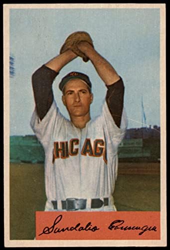 1954 Bowman 166 Sandy Consuegra Chicago White Sox (Baseball Kártya) VG/EX+ White Sox