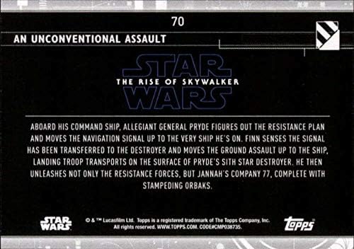 2020 Topps Star Wars A Rise of Skywalker Sorozat 270 Szokatlan Támadás Trading Card