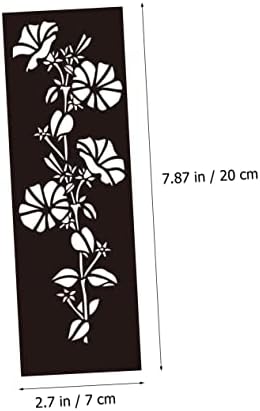 Hemoton 48 Lap Üreges Ki Sablon Virág Formák Virágos Dekor-Smink Kellékek Virág Stencil Dekoratív Test Tintasugaras Tetoválás