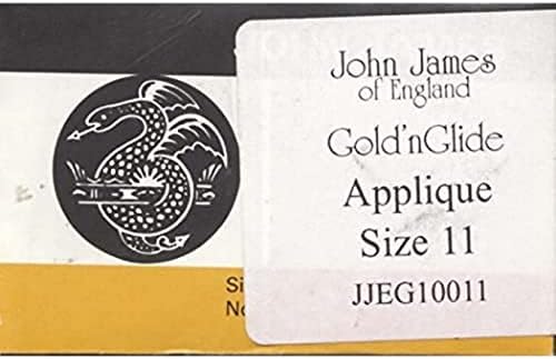 Gyarmati Tű JJEG100-11 Arany ' n ' Glide Applied Kezét, Tűk, 11-es Méretű, 10-es Csomag