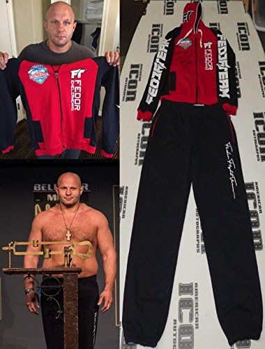 Fedor Emelienenko Aláírt Bellator MSG Harc Hetet Használt, Kopott Melegítő BAS COA-MMA - Dedikált UFC Egyéb Termékek