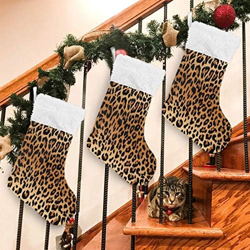 STAYTOP Divat Színes Leopard Nyomtatási Állat Karácsonyi Harisnya, Nagy Karácsonyi Harisnya, Ajándék, Dekoráció, Party Kellékek,