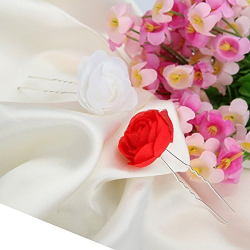 Fehér Menyasszonyi Esküvői Haj Tartozékok U-clip Fonal Virág Hajcsat Fejdísz által 24/7 áruház