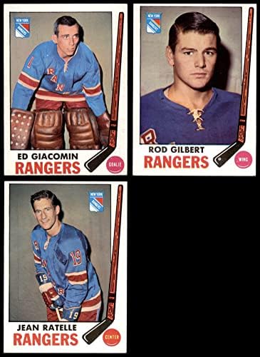 1969-70 Topps New York Rangers Közelében Csapat Set New York Rangers - Hockey (Set) EX/MT Rangers - Hoki
