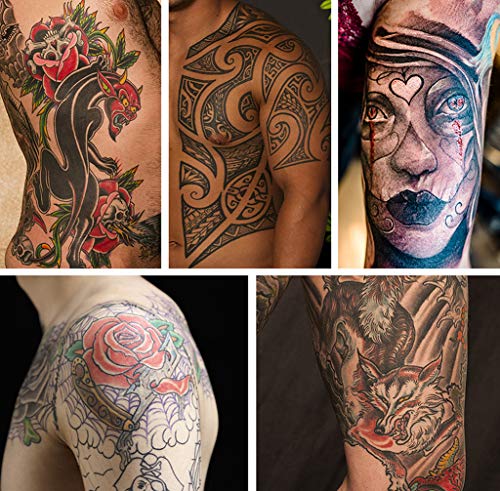 Tetováló Tűk, Tippek Set - Autdor 50pcs Eldobható Vegyes Tetováló Tű + 50pcs Vegyes Eldobható Hosszú Tetoválás Tippek a Csövek 3rl