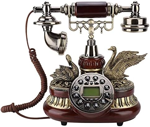 Vintage Home Telefon, Retro Vezetékes Telefon Hattyú Dekoráció,Európai Antik Telefonok Home Hotel Irodai Dekoráció