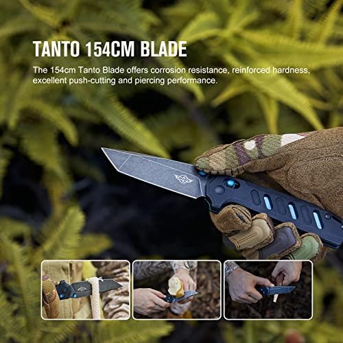 OKNIFE Rubato Összecsukható Kés Tanto Stílusú EDC Kést Csomag Bátorság Rögzített Penge Késsel Opry Pro Titán-Multifunkciós Eszköz