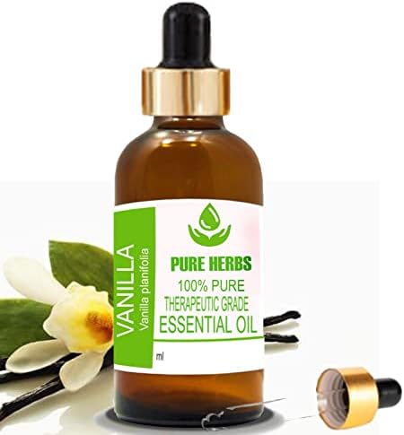 Tiszta Gyógynövények, Vanília (Vanilla planifolia) Pure & Natural Therapeautic Minőségű illóolaj Cseppentő 100ml