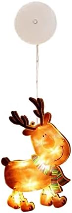Mini Botok 1 Inch Karácsonyi Ablak Elrendezés Balek függő Lámpák LED String Fények, Télapó, Hóember, Karácsony, Dekoráció, Szemüveg