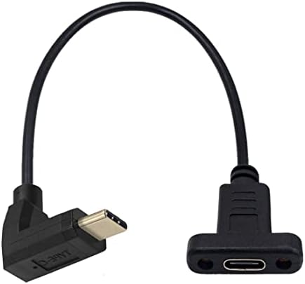 chenyang CY USB-C Hosszabbító Kábel,USB 3.1 C Típusú Férfi-Nő 90 Fokos FEL Ferde Kiterjesztését Adat Kábel 30cm