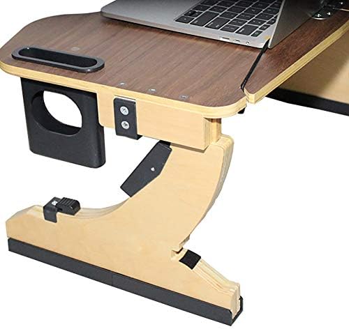 Fa Összecsukható Laptop Asztal,Állítható Monitor Állvány Kelő Multifunkcionális Laptop Asztal Ágyban Laptop Tálcára Táblázat-a