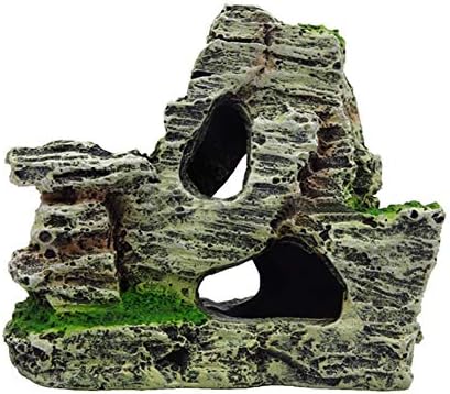 SONGBIRDTH Mesterséges Moss Rock Gyanta Kő-Hegy akvárium Bujkál Barlang Akvárium Dekoráció Halak, Kétéltűek, Hüllők, valamint