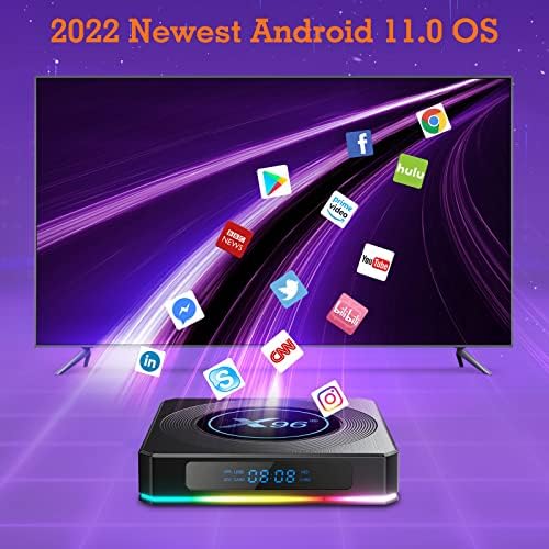 X96 X4 PRO Android TV Box Android 11 TV-készülék Doboz Amlogic S905X4 Quad-Core 64bit A55 1000M LAN Dual-WiFi 2.4 G/5G, Android