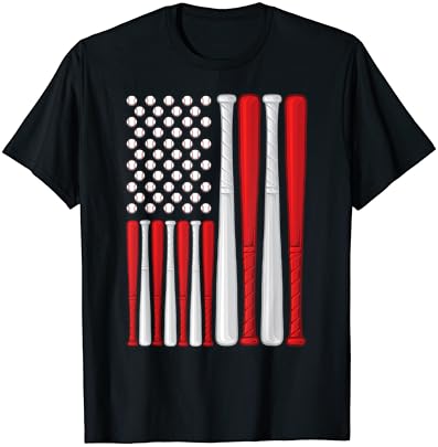USA Zászló - Amerikai Baseball-Zászló - Klasszikus Baseball Zászló, Póló