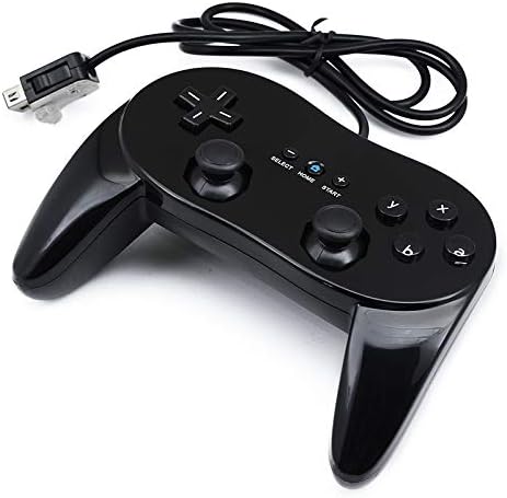 QUMOX Classic Pro Vezérlő Konzol Gamepad Joystick Kompatibilis a Wii Játék Távirányító (Fekete)