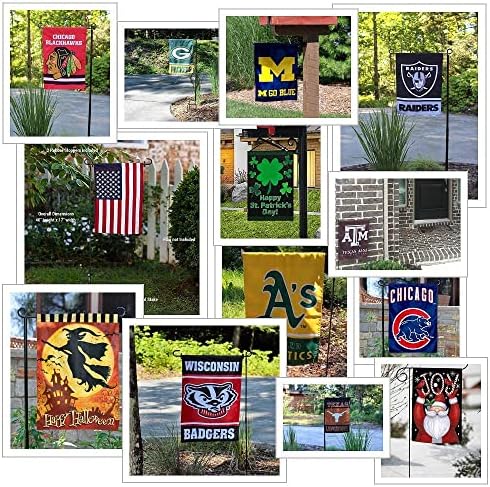 Ohiói Állami Egyetem Menj Buckeyes Pajzs Kert Zászló, illetve Lobogó Álljon Rúd Tartóját Készlet