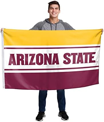 NCAA Arizona State Sun Devils Unisex Kétoldalas 3 x 5 Csapat Logó Vízszintes Zászló, Vízszintes 3 x 5', Egy Méret