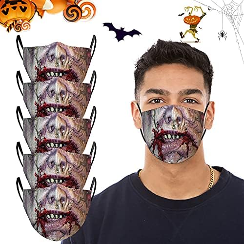 JMETRIE Felnőtt Halloween Maszkok Horror Maszkok Halloween Fogsor Maszkok Vicces Újrafelhasználható Maszk 5PC