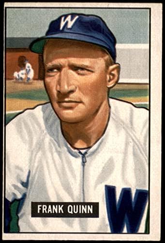 1951 Bowman 276 Frank Quinn Washington Senators (Baseball Kártya) VG Szenátorok