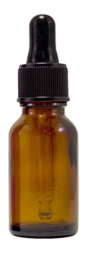 Prémium Üveg B35-30 Boston Kerek Üveg Cseppentő, 1/2 oz Capaciy, Amber (Csomag 30)