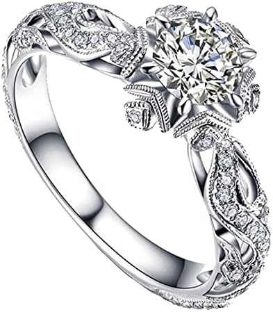 Ki Ékszer Ajándék Tartozékok Eljegyzési Gyűrű Üreges Esküvői Női Gyűrű Hullámos Gyűrű