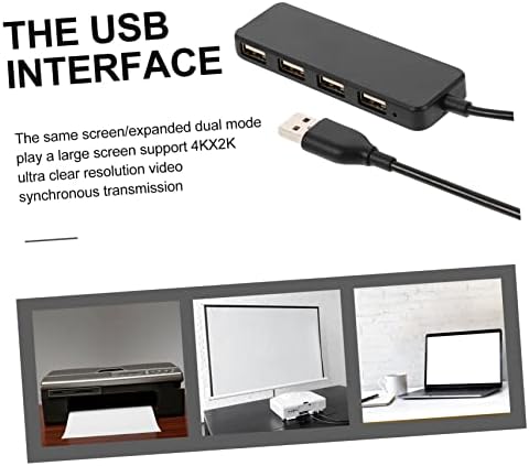 SOLUSTRE 1db 4 Splitter Billentyűzet Billentyűzet Kapcsoló Kábel, USB Hub, Switch, Műanyag Adapter Kábel Nyomtató Váltó Doboz, USB 2. 0 Megosztási