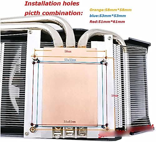 JINYOUQIN Gpu Hűtő Radiátor a Hűtőborda Heatpipe hűtőventilátor GTX960 950/GTX750Ti/GTX670/GTX660TI Q4000 Grahics Kártya Hűtés