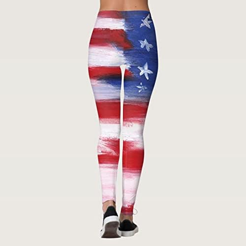 Amerikai Zászló Hazafias Legging Női Magas Derekú USA-ban július 4 Vékony Ceruza Nadrág, Fitness Edzés, Edzés Jóga Nadrág
