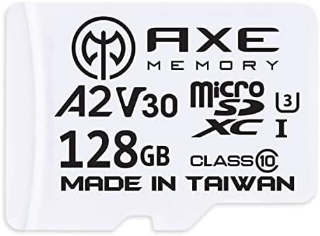 AXE MEMÓRIA 128GB microSDXC Memória Kártya + SD Adapter A2 Alkalmazás Teljesítmény, V30 UHS-én U3 4K