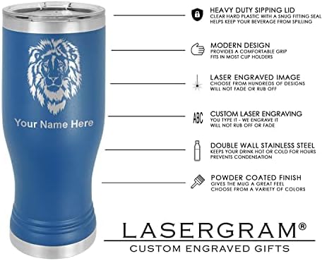 LaserGram 14oz Vákuum Szigetelt Pilsner Bögre, OD Orvos, az Optometry, Személyre szabott Gravírozás Tartalmazza (Sötét Kék)