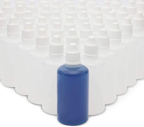 Összeszorítható Cseppentő Üveg (1.6 oz, Fehér, PE, Csomag 50)