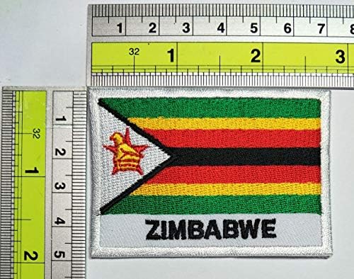 PARITA Zimbabwe Zászló Javítás Zimbabwe Ország Zászló Katonai Egyenruhát Jelkép Vas a Hímzett Appliqués a Farmer Dzseki Hátizsák T - Shirt