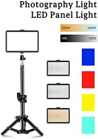 MXIAOXIA 8 inch Fotózás Szabályozható Síkképernyős Töltse Lámpa 3300-5600K LED Videó Fény Élő Streaming Fotó Stúdió világítás