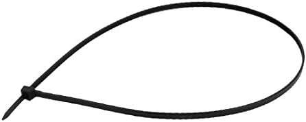Új Lon0167 5mm x 500mm Nylon önzáró Kábel Zip Kapcsolatokat Rögzítő Fekete 100-as(5mm x 500mm Nylon selbstsichernde Kabelbinder
